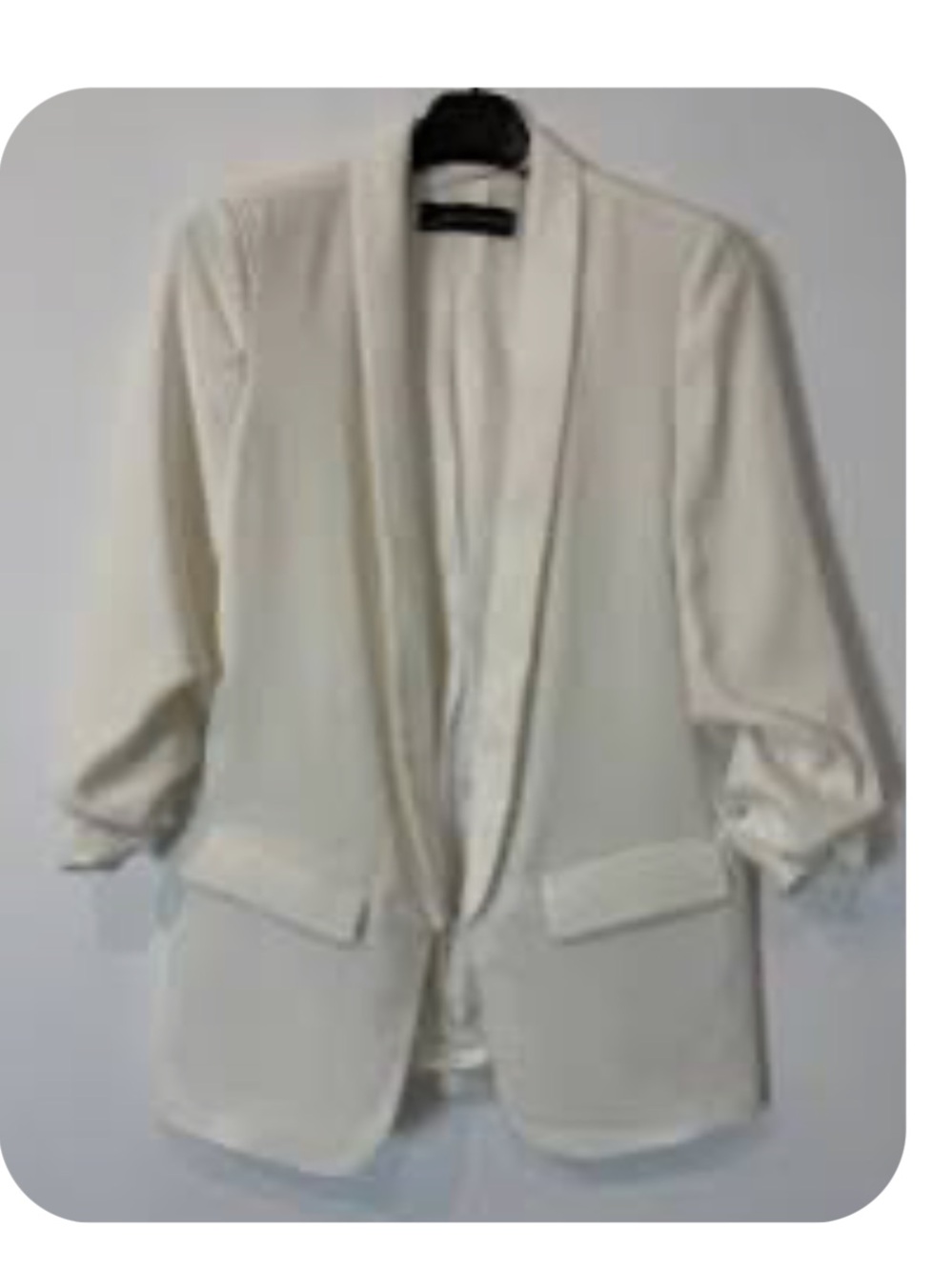 Mare Mare + Anthropology Open Front  Blazer With Shawl colar  front flap pockets